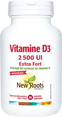 Vitamine D3 2 500 UI Extra Fort (Capsules)