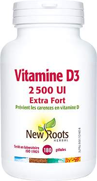 Vitamine D3 2 500 UI Extra Fort (Gélules) 