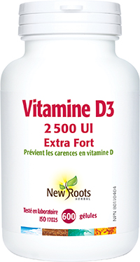 Vitamine D3 2 500 UI Extra Fort (Gélules) 